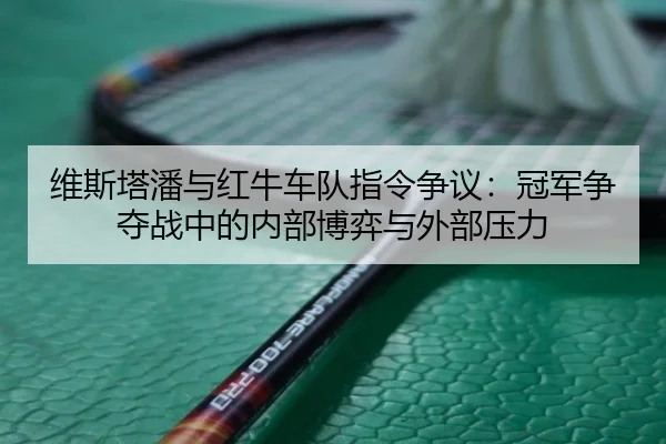 维斯塔潘与红牛车队指令争议：冠军争夺战中的内部博弈与外部压力